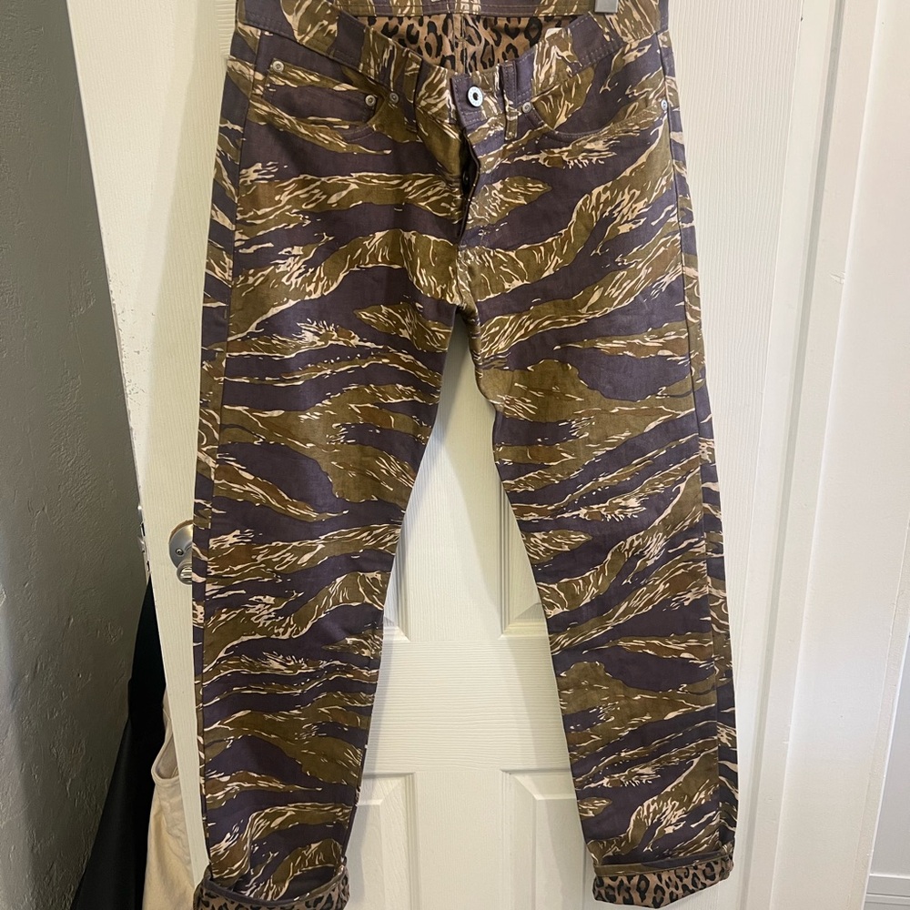 Naked & Famous Denim Jungle Print Pants